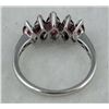 Image 3 : STERLING PLATINUM GARNET RING 2.2 CTW