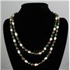 Image 1 : 441.32 CTW LONGSTRAND FRESHWATER PEARL 23" WHITE-GREEN-