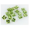 Image 1 : Peridot 5.67 ctw Loose Gemstone 4x4mm Princess Cut
