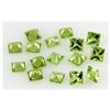Image 2 : Peridot 5.63 ctw Loose Gemstone 4x4mm Princess Cut