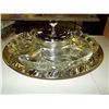 Image 1 : Chrome & Glass Buffett Server 19" round