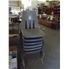 Image 2 : 6 Hard Plastic Stackable Chairs