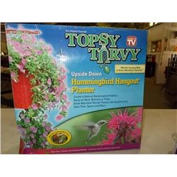 4-Topsy Turvy Hummingbird Hangout Planter