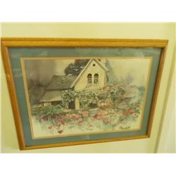 Cottage Picture Signed & Dated