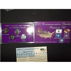 2000 Commemorative Quarters Platinum Set