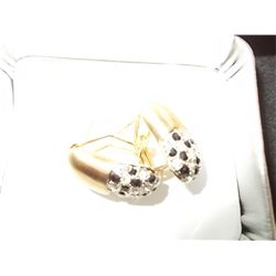 Black & White Rhinstone Earrings