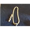 Image 2 : Gold Ccolored Necklace and Bracelet with Onyx