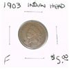 Image 1 : 1903 INDIAN HEAD RED BOOK VALUE IS $5.00 *FINE HIGH GRADE*!!