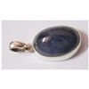 NATURAL 31.55 CTW TANZANITE OVAL PENDANT .925 STERLING