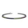 Image 1 : 4.90 ctw Multi Color Sapphire  Rainbow Bracelet  14kt
