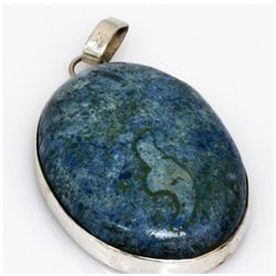 Natural 110.5 ctw Semi Precious .925 Sterling Pendant