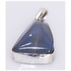 NATURAL 44.20 CTW CALCEDONIA PENDANT  .925 STERLING SIL