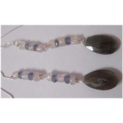 Natural 24.65ct Tanzanite/Semi Precious Earring .925 St