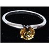 Natural 0.75ctw Citrine .925 Sterling Silver Ring