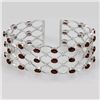 Image 2 : Genuine Vintage Design  22.9 ctw Garnet Bracelet