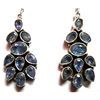 Natural Tanzanite .925 Sterling Silver 13.5g Earrings