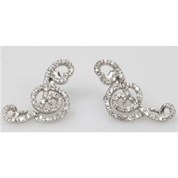 Natural 5.04g CZ Earrings .925 Sterling Silver