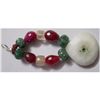 Image 1 : Natural 46.65ct Emerald/Ruby/Semi Precious Pendant .925