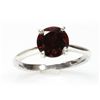 Image 1 : Natural 2.25ctw Garnet .925 Sterling Silver Ring