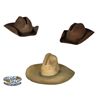 Image 1 : Set of three principle cowboy hats from All the Pretty Horses