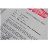 Image 2 : Production script with memo from Back to the Future III