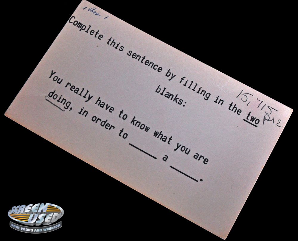 Set of 3 original question cards used by Gene Rayburn from the game