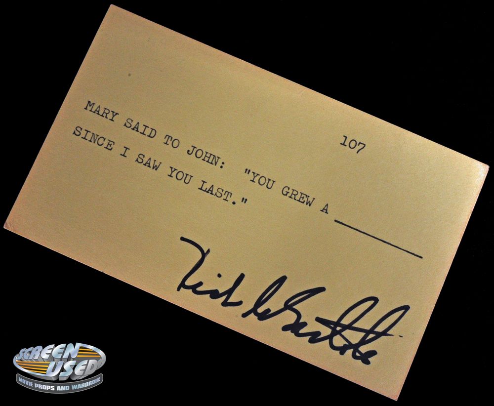 Set of 3 original question cards used by Gene Rayburn from the game