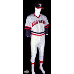 Reed Thompson "Young Billy Beane" Toledo Mud Hens baseball uniform from Moneyball