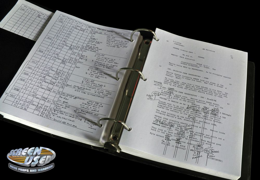 Original production storyboard and script continuity binders from ...