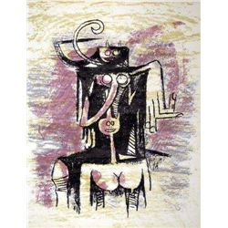 Wifredo Lam Original Lithograph, 1974