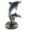 Image 1 : Dolphin Pair Bronze Sculpture