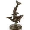 Image 1 : Diving Dolphins Bronze Sculpture