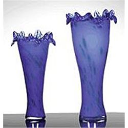 Art Glass 2 Pc Vase Set