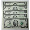 Image 2 : THREE RUNS OF CONSECUTIVENUMBERED  2003 $2.00  FEDERAL RESERVE NOTES  (18) TOTAL