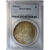 Image 1 : 1878-CC MORGAN DOLLAR PCGS MS63 ORIGINAL ,NEVER CLEANED! EST. $315-$335