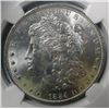 Image 2 : 1884-O MORGAN DOLLAR, MCCLAREN COLL. NGC MS63  EST. $65-$75