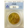 Image 1 : 1861 $20  Gold  ANACS 60  clnd