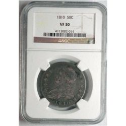 1810  Bust half $  NGC30--XF  GS = $190