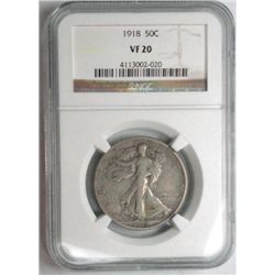 1918  Walker half $  NGC20