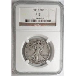 1918D  Walker half $  NGC12