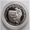 Image 1 : 1997 POLICE OFFICERS MEMORIAL PROOF COMMEM. SILVER DOLLAR, COIN AND CAPSULE ONLY