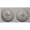 Image 2 : 2  1932S  Washington quarters  VG/F