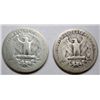 Image 2 : 2  1932D  Washington quarters Good