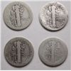 Image 2 : 4   1921  Mercury dimes  AG
