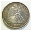 Image 1 : 1875 Seated half $   BU cleaned long ago but toned back nicely