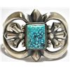 Image 1 : Old Pawn Navajo Spider Web #8 Turquoise Sterling Silver Cuff Bracelet - Harrison Bitsue