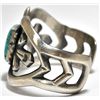 Image 3 : Old Pawn Navajo Spider Web #8 Turquoise Sterling Silver Cuff Bracelet - Harrison Bitsue