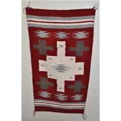 Navajo Red & White Rug