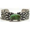 Image 1 : Old Pawn Navajo King's Manassa Turquoise Sterling Silver Cuff Bracelet - D