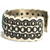 Image 3 : Old Pawn Navajo Candelaria Turquoise Sterling Silver Cuff Bracelet - Herman Smith